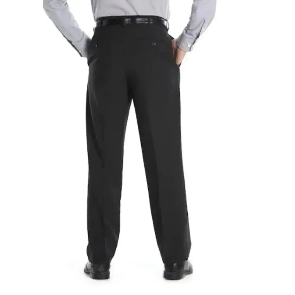 Croft & Barrow Men's 34x32 Black  Dress Pants Classic Fit Chinos